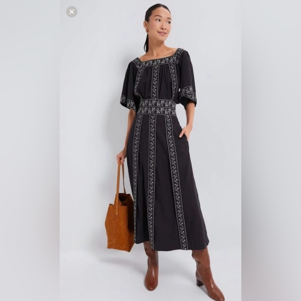 Tuckernuck embroidered bouquet Jansen skirt and Alea blouse